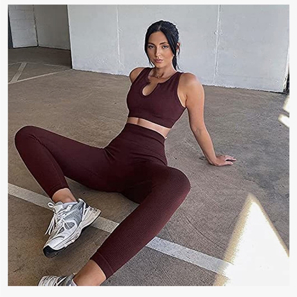 Amazon 2 Piece Ribbed Workout Set - Never Worn!
